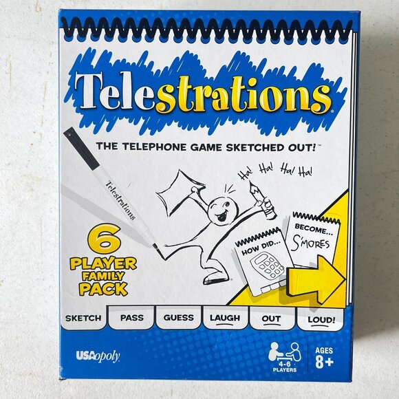 Telestrations Family Pack Game  6 Players  Ages 8+  Fun Sketch & Guess Game - Picture 5 of 5